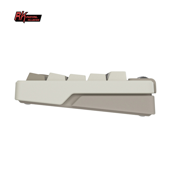 Компактная (75%) механическая клавиатура Royal Kludge RK M70 - 3 типа подключения, 73 клавиши, Gasket Mount,  профиль PBT Cherry, цвет Mokko Grey, переключатели RK Beige