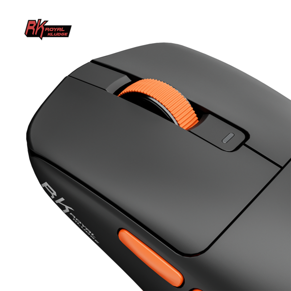 Мышь Royal Kludge M30 - 3 типа подключения, цвет Black Orange, 1000 Гц