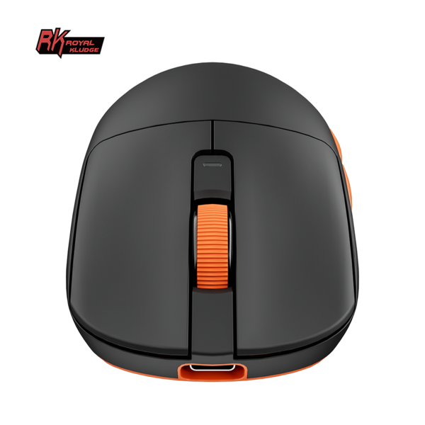 Мышь Royal Kludge M30 - 3 типа подключения, цвет Black Orange, 1000 Гц